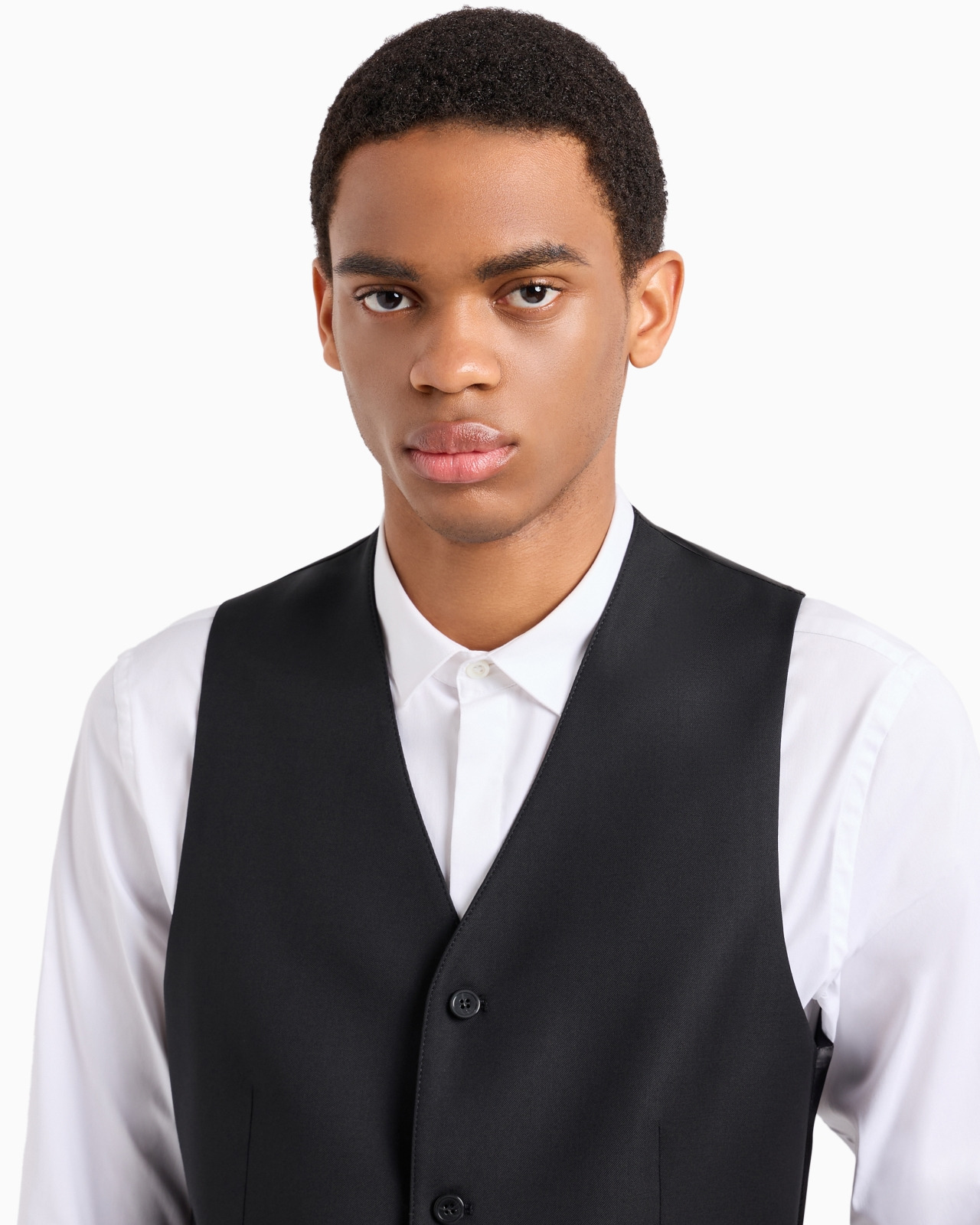 Single-breasted, worsted virgin-wool gilet - 5
