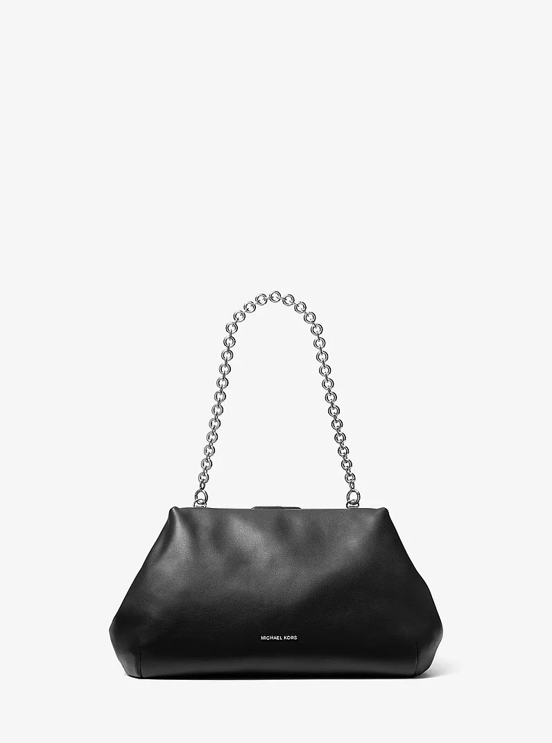 Goldie Large Leather Clutch - 1