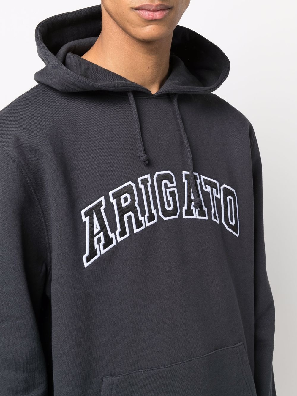 organic-cotton logo-print hoodie - 5