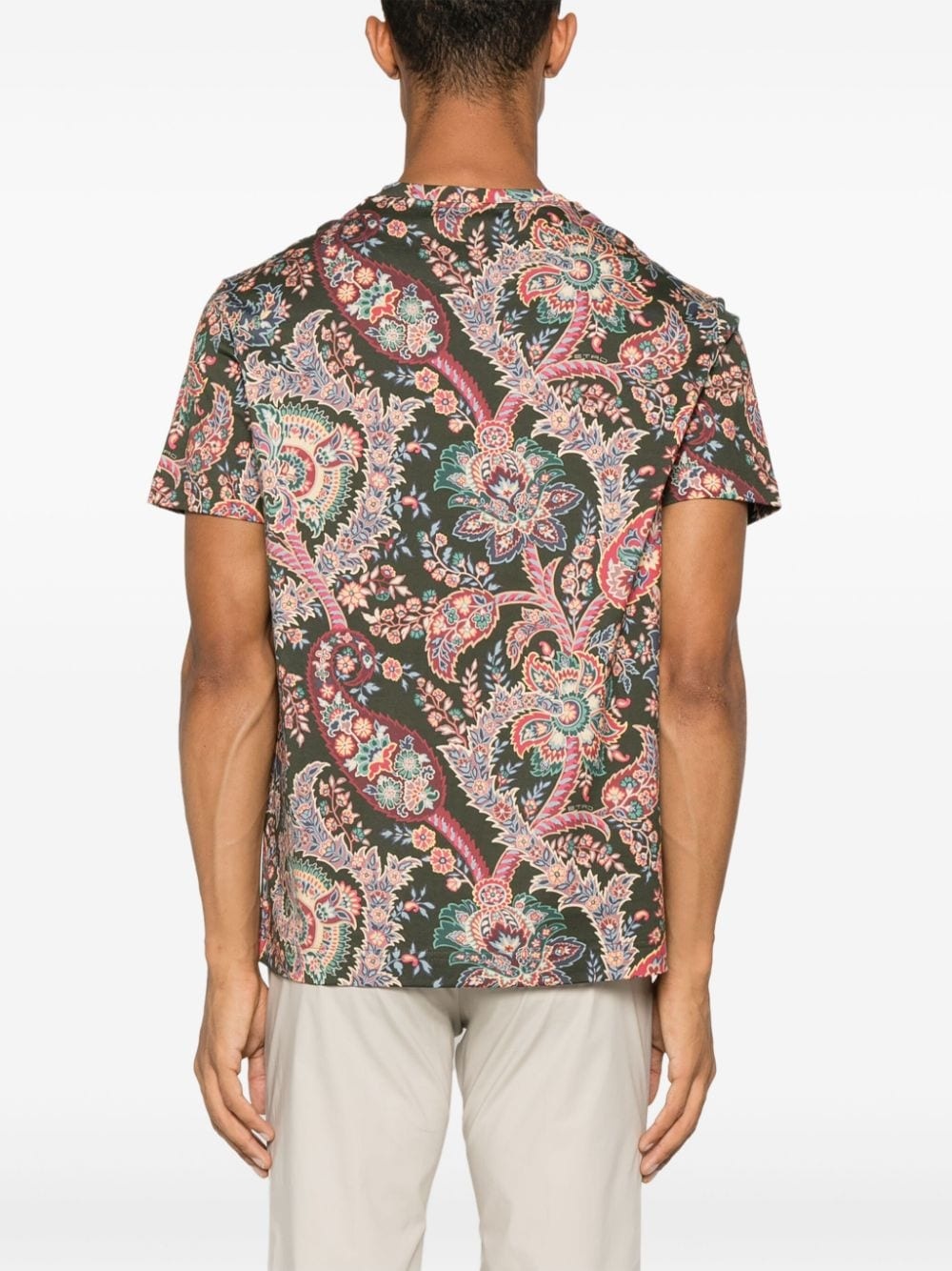 paisley-print T-shirt - 4
