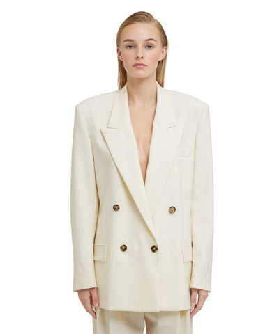 MSGM Fresh wool double-breasted jacket outlook