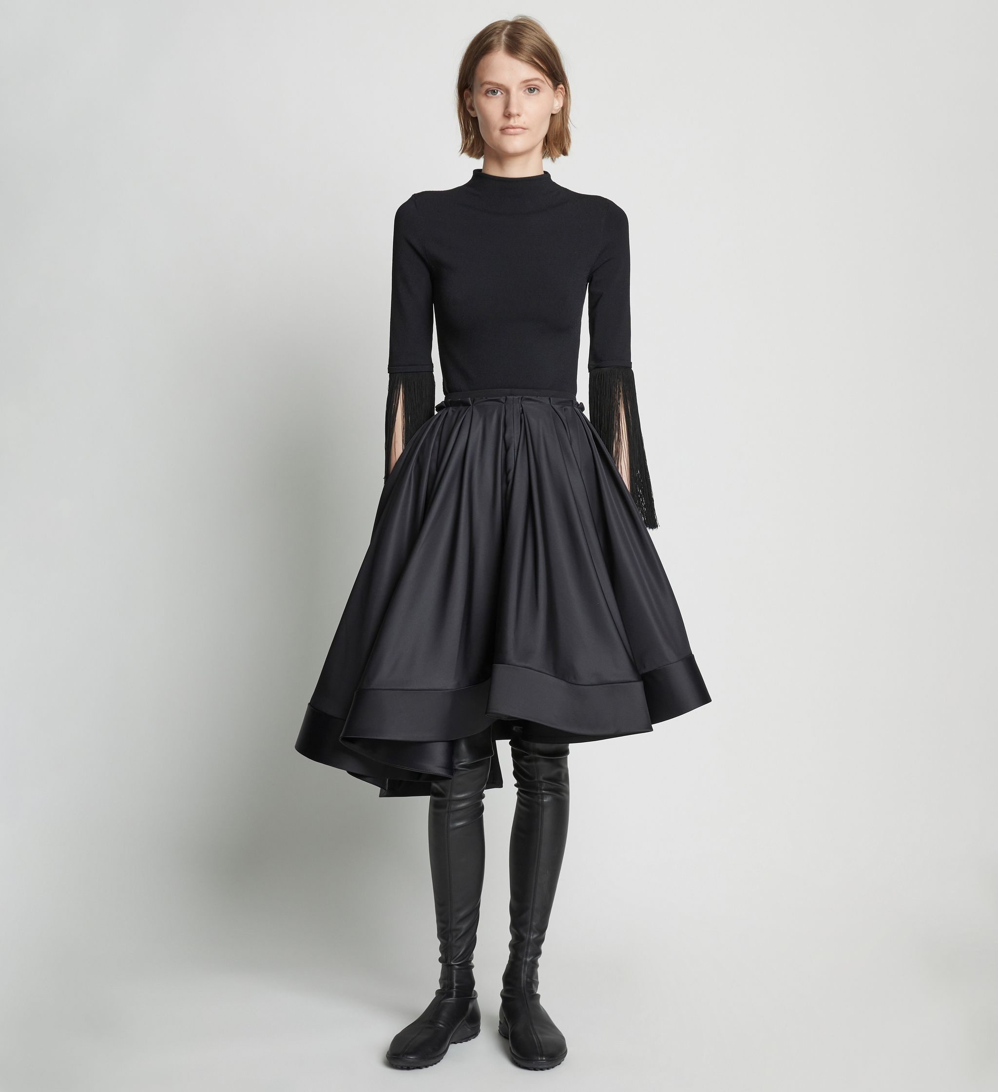 Silk Nylon Taffeta Skirt - 2