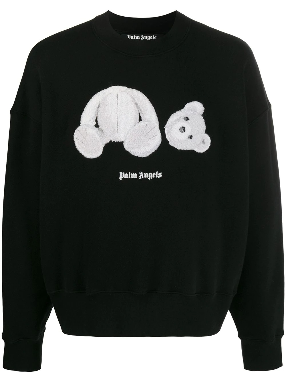 bear-patch sweatshirt - 1