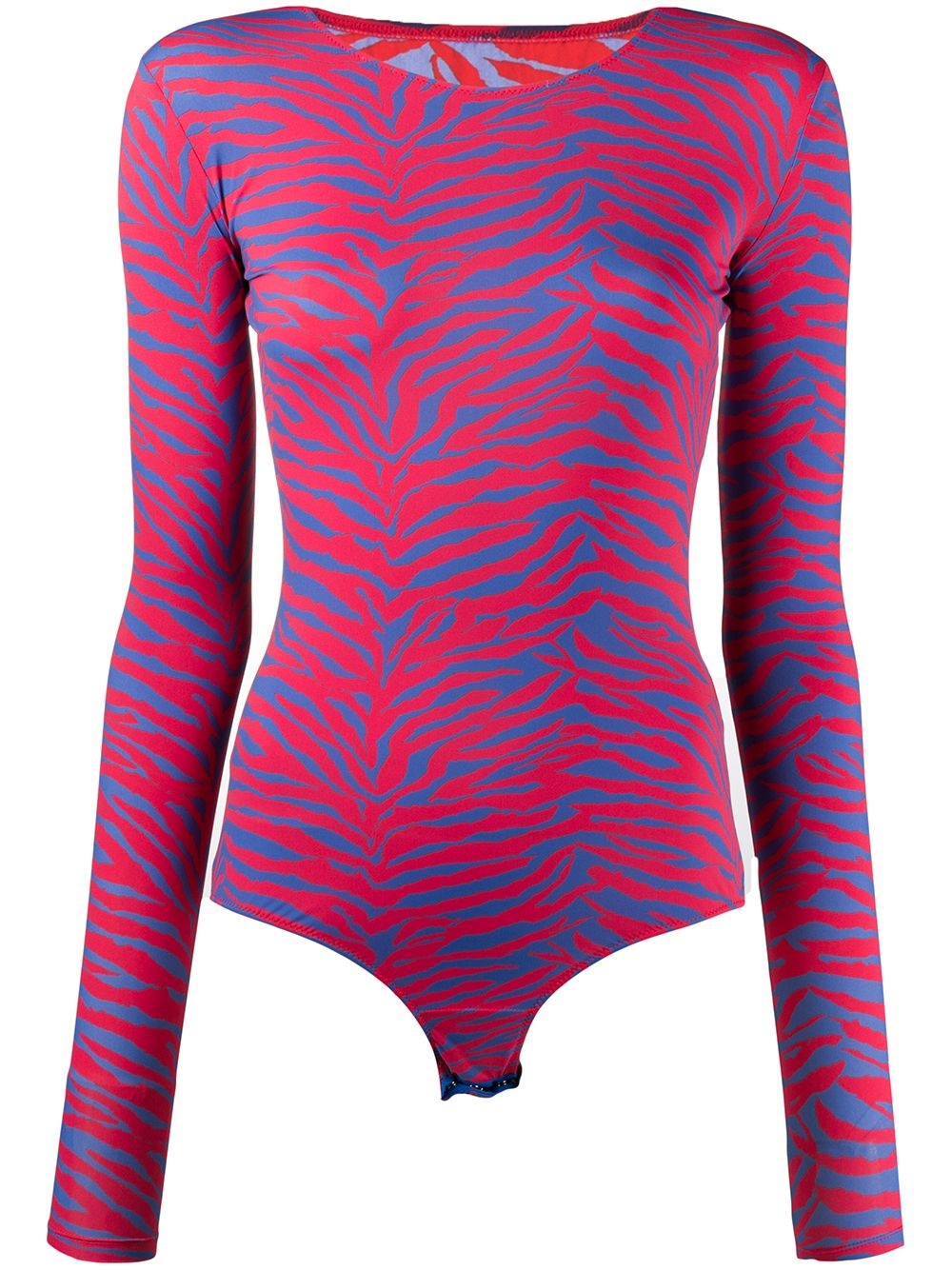 tiger-stripe print body - 1