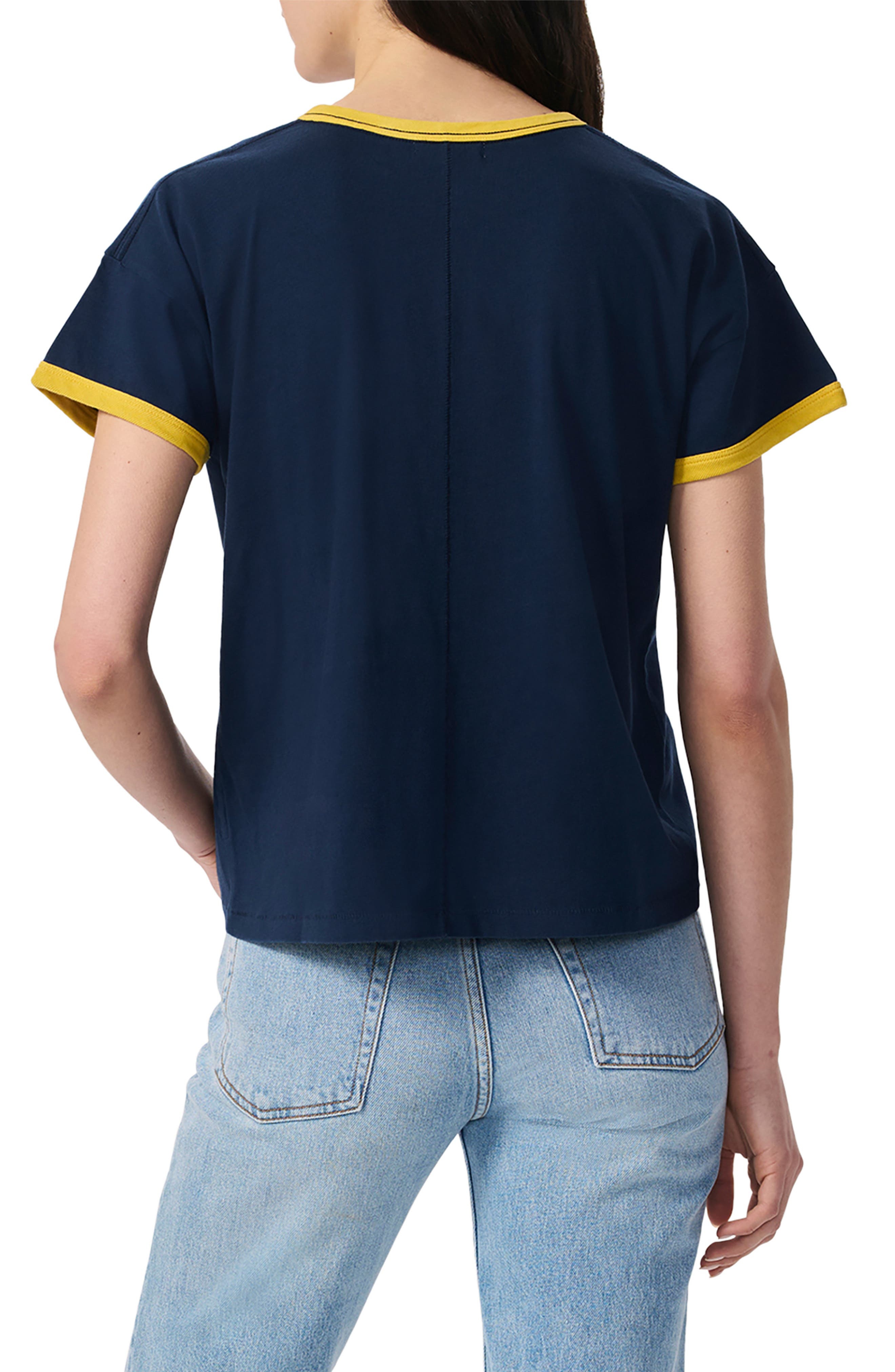 rag & bone Montauk Boxy Ringer T-Shirt in Navy at Nordstrom - 2