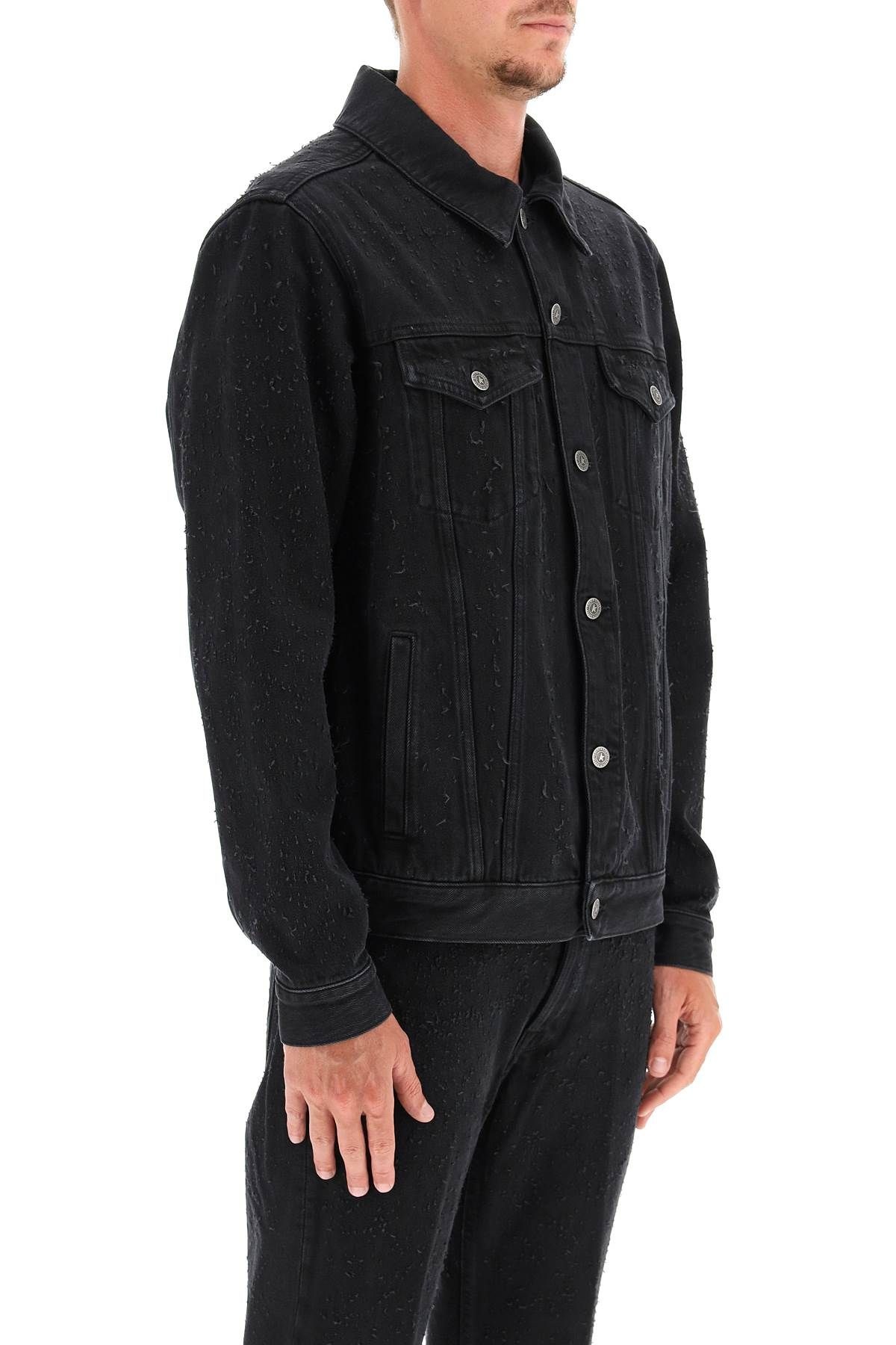 AGENORE NEEDLEPUNCH DENIM JACKET - 3