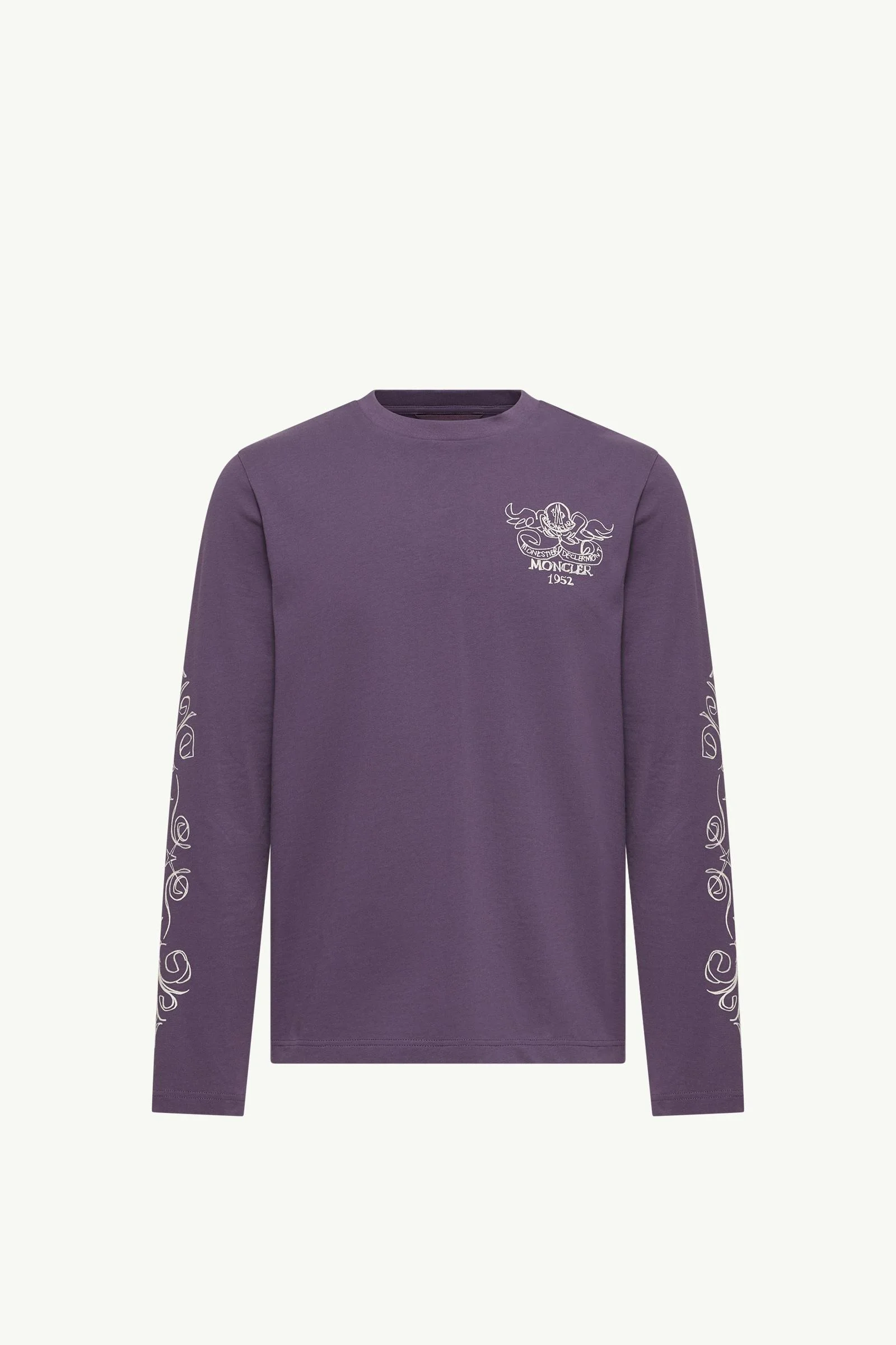 Logo Motif Cotton Long Sleeve T-Shirt - 1