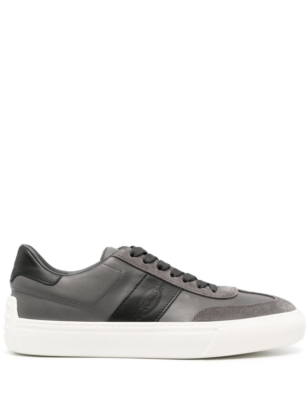 panelled low-top sneakers - 1