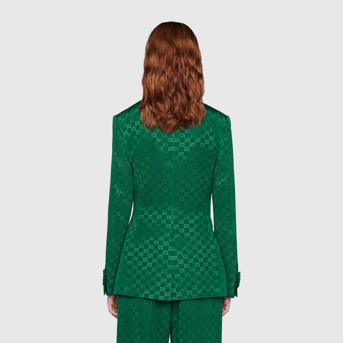 Light GG canvas double-breasted jacket - 4