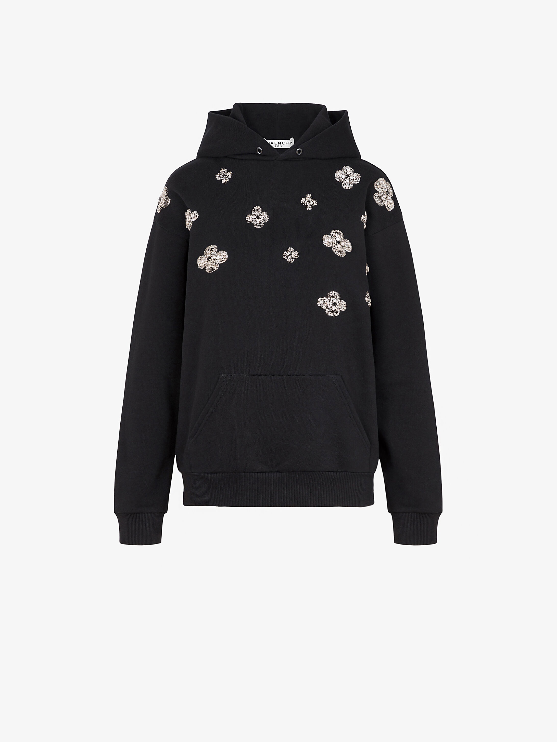 GIVENCHY flowers embroidered hoodie - 1