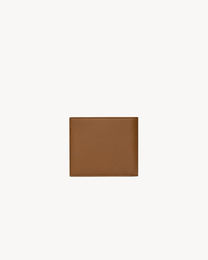 SAINT LAURENT CASSANDRE SHADOW SAINT LAURENT EAST/WEST WALLET IN GRAINED LEATHER outlook