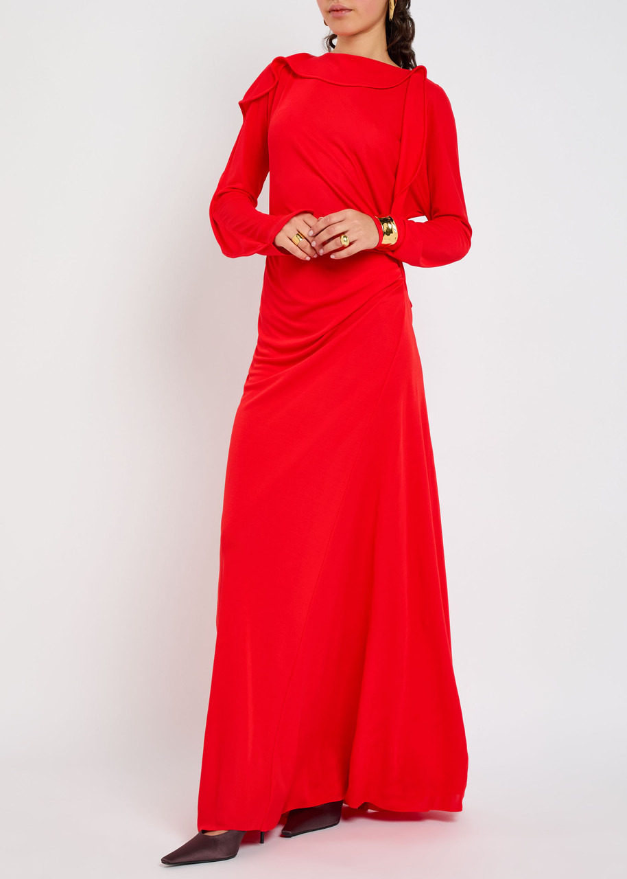 Victoria Beckham Draped Jersey Gown - 4