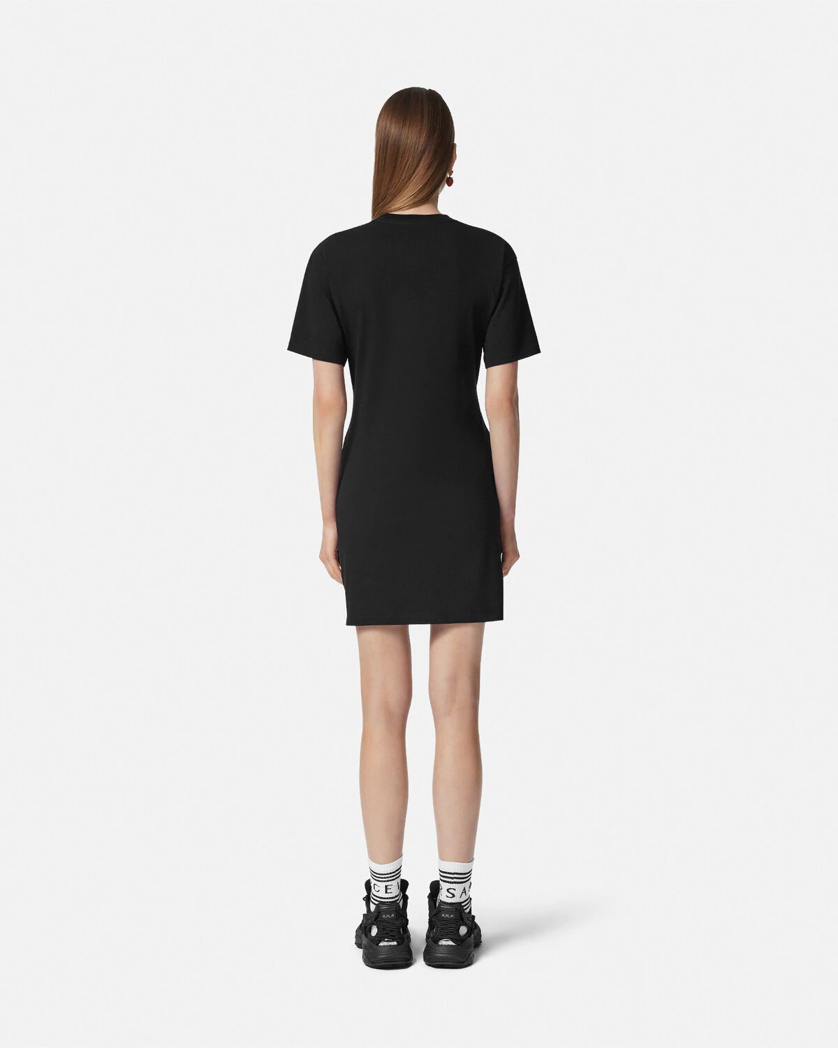 Embroidered Safety Pin T-Shirt Dress - 5