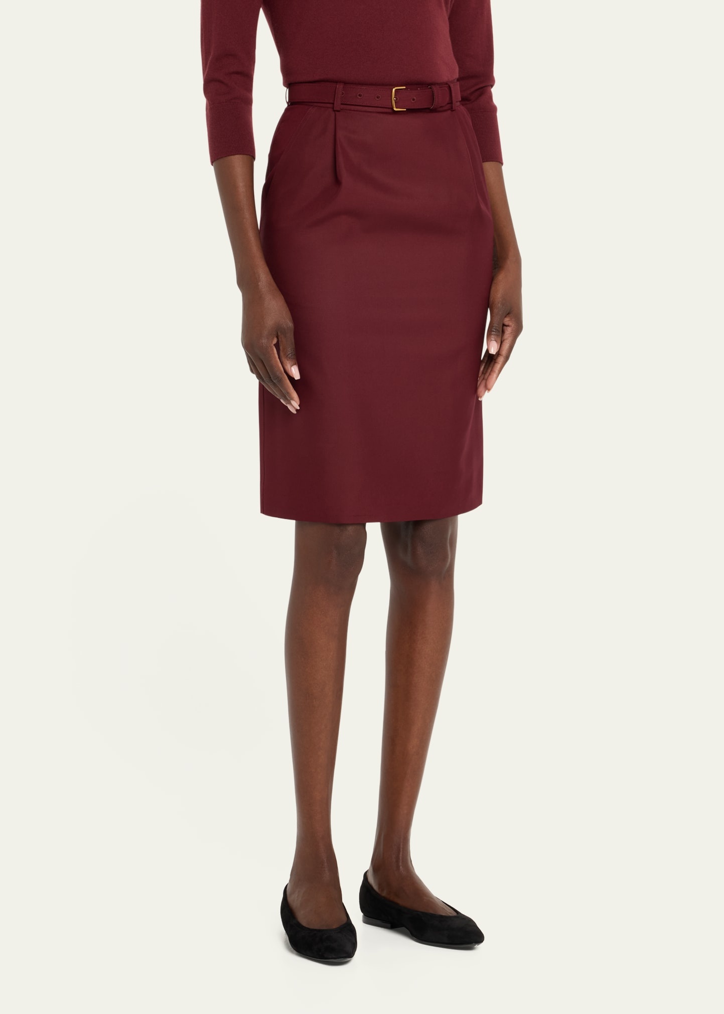 Lizzy Pleated Silk Skirt - 4