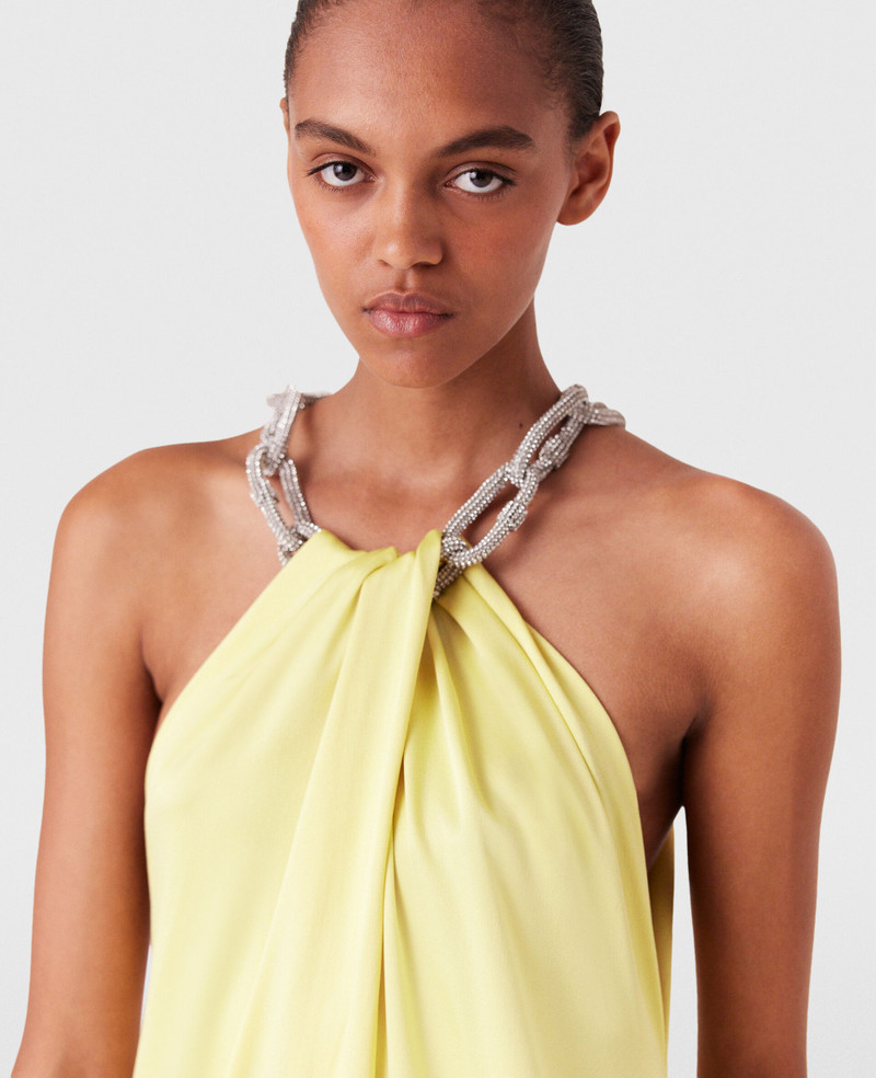 Stella McCartney Crystal Chain Halterneck Dress outlook