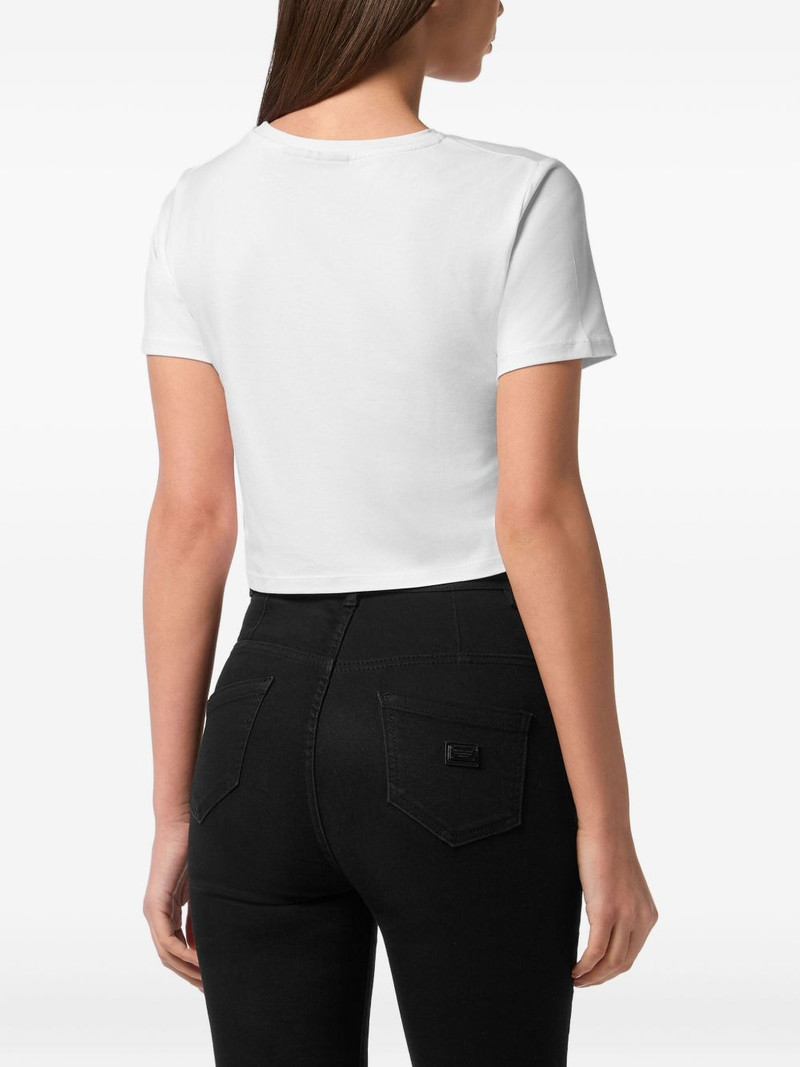 logo-detail cropped t-shirt 3
