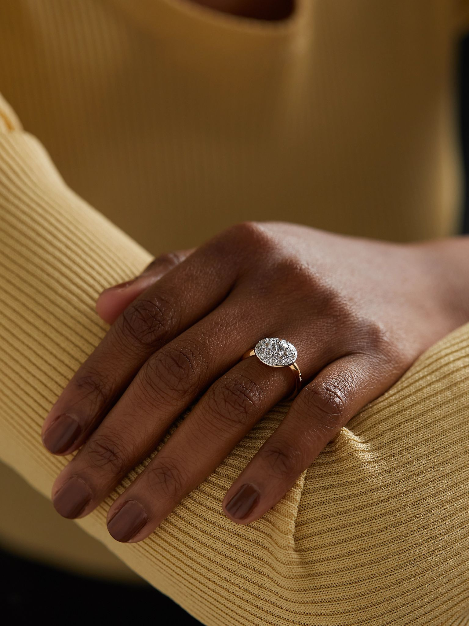 Sabbia 18-karat rose gold diamond ring Gold - 6