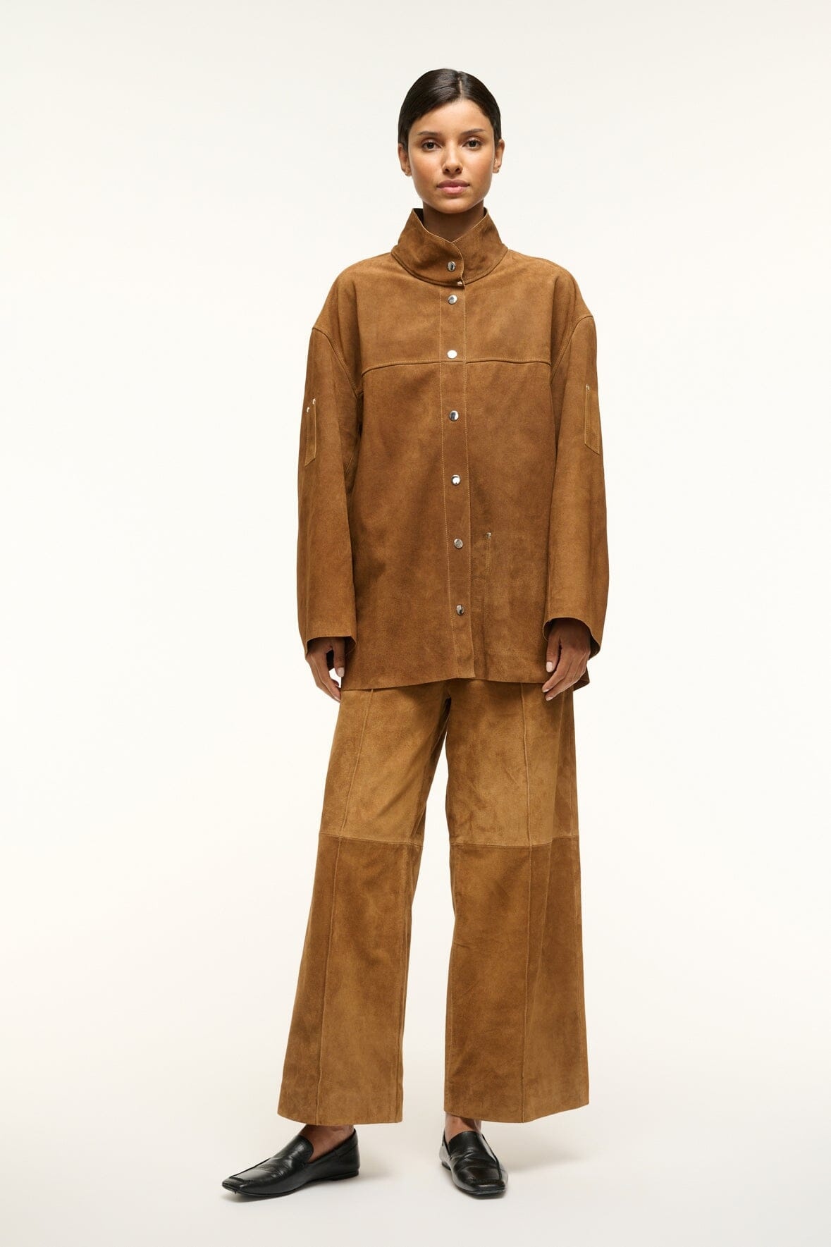 STAUD FOUNDATION JACKET TAN - 4