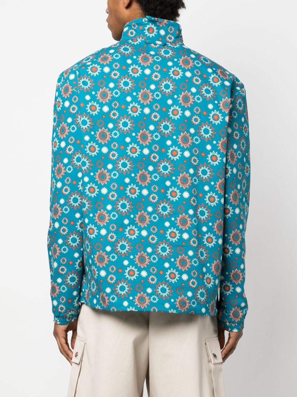 graphic-print organic-cotton jacket - 4