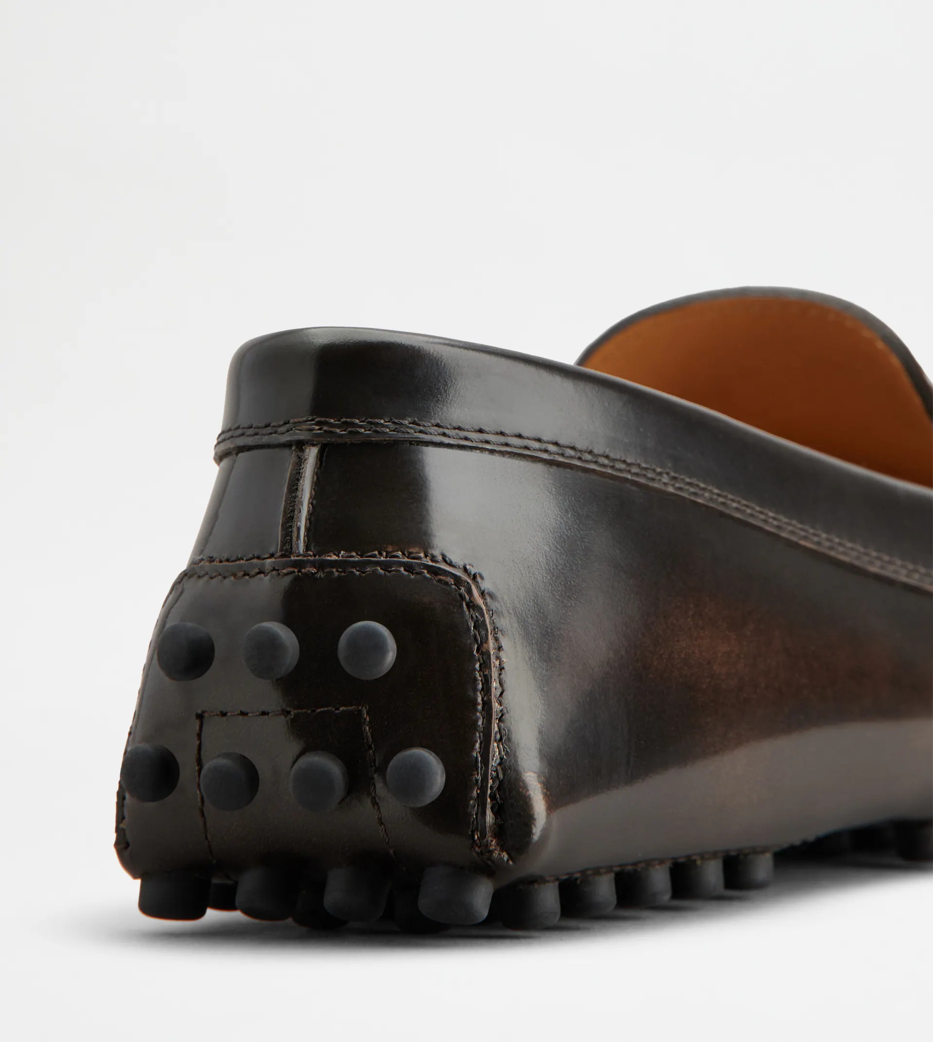 GOMMINO DRIVING SHOES IN LEATHER - BROWN - 6