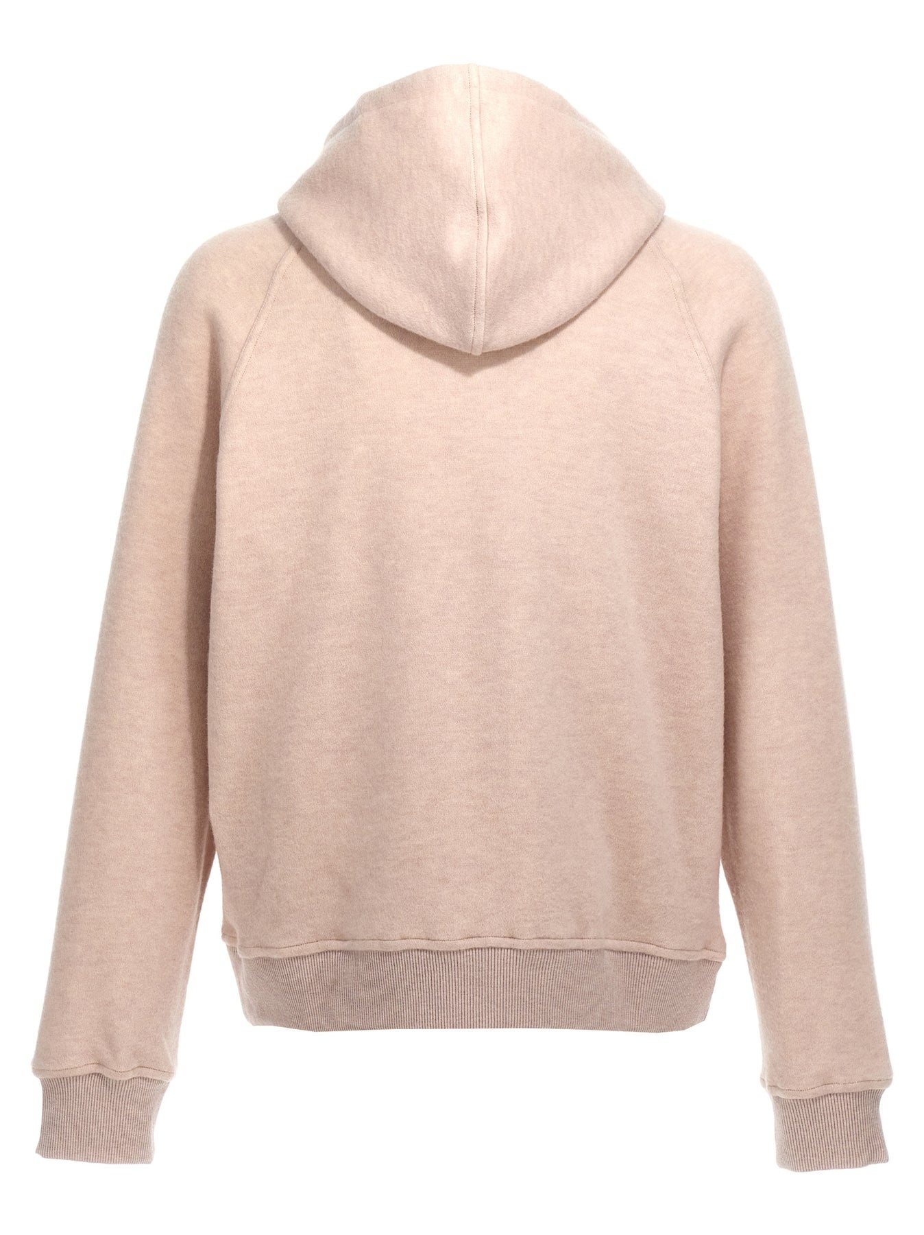 Etro Logo Embroidery Wool Hoodie Sweatshirt Beige
