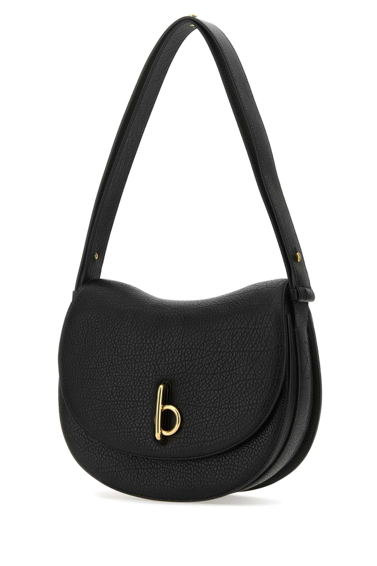 Burberry Women Black Leather Medium Rocking Horse Shoulder Bag - 2