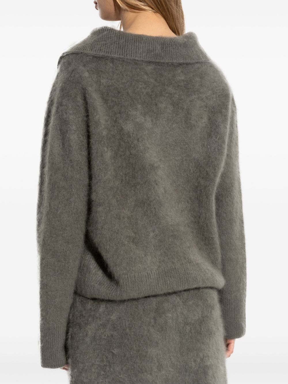 brushed-effect sweater - 4