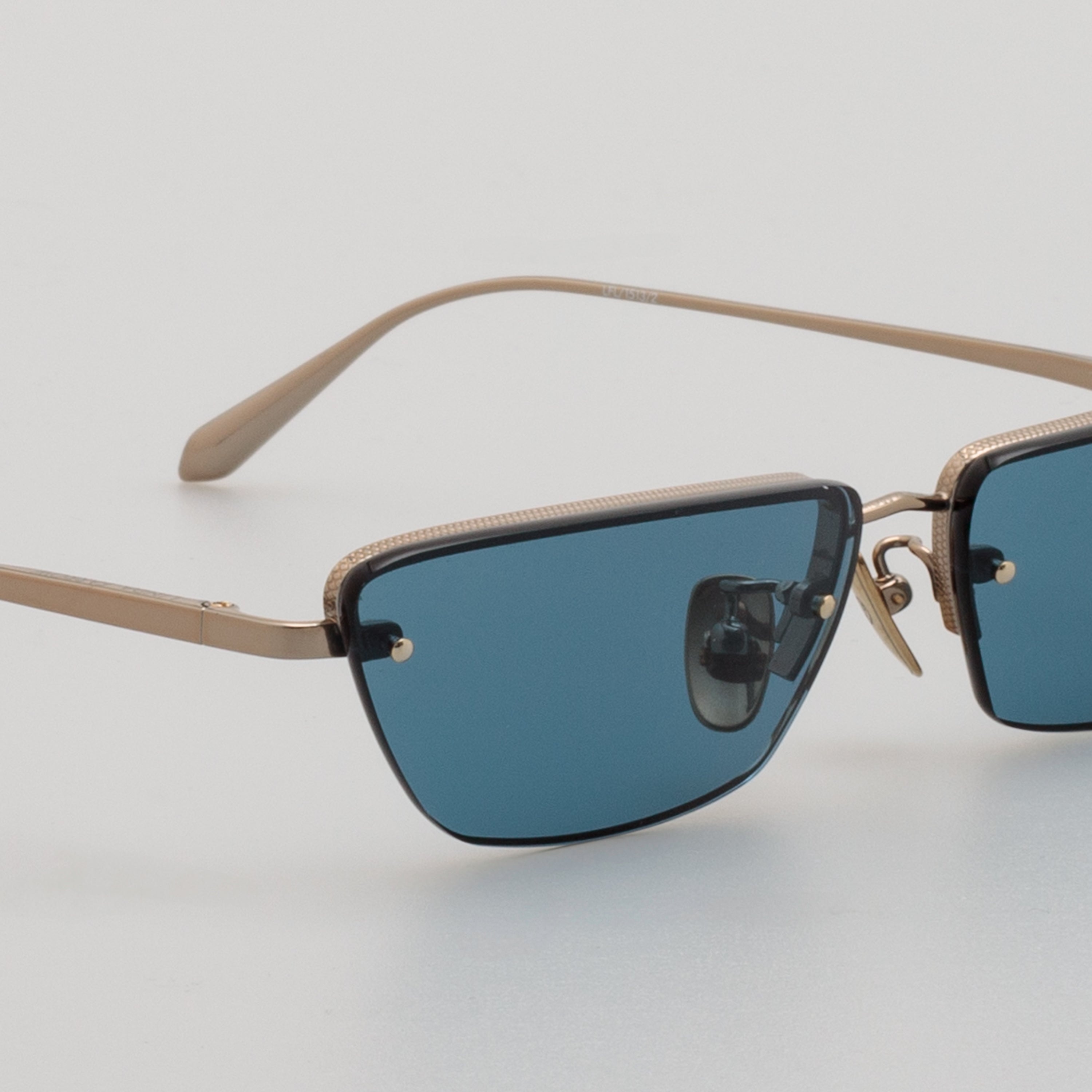 Cleo Cat Eye Sunglasses in Aqua - 4