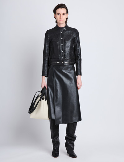 Proenza Schouler Alice Jacket in Textured Grainy Leather outlook