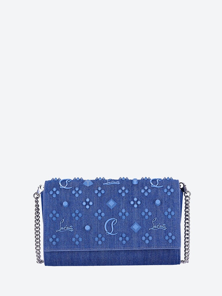 Christian Louboutin Women Paloma Toile Denim Clutch - 1