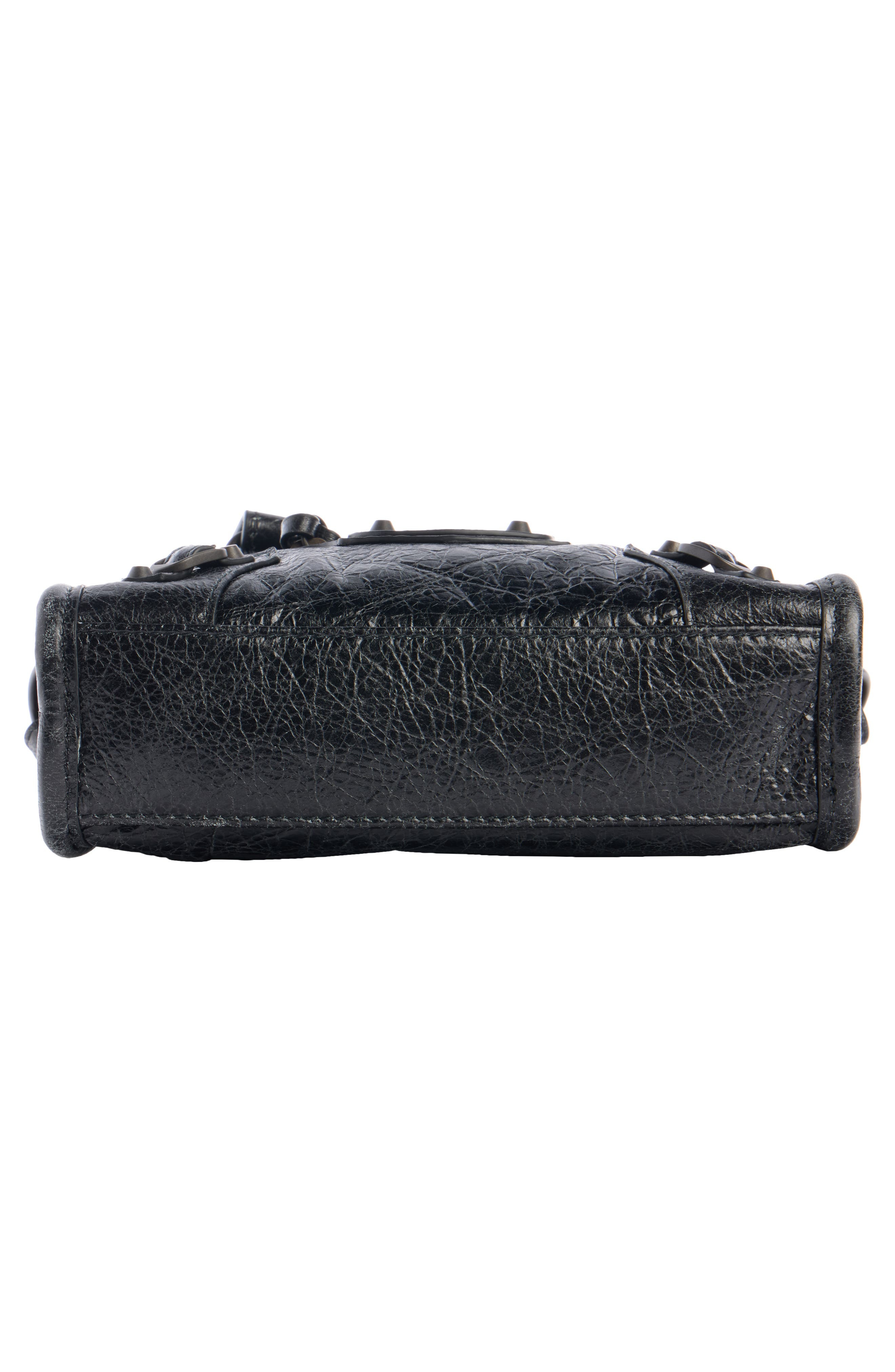 Balenciaga Nano Le City Leather Convertible Crossbody Bag in 1000 Black at Nordstrom - 5
