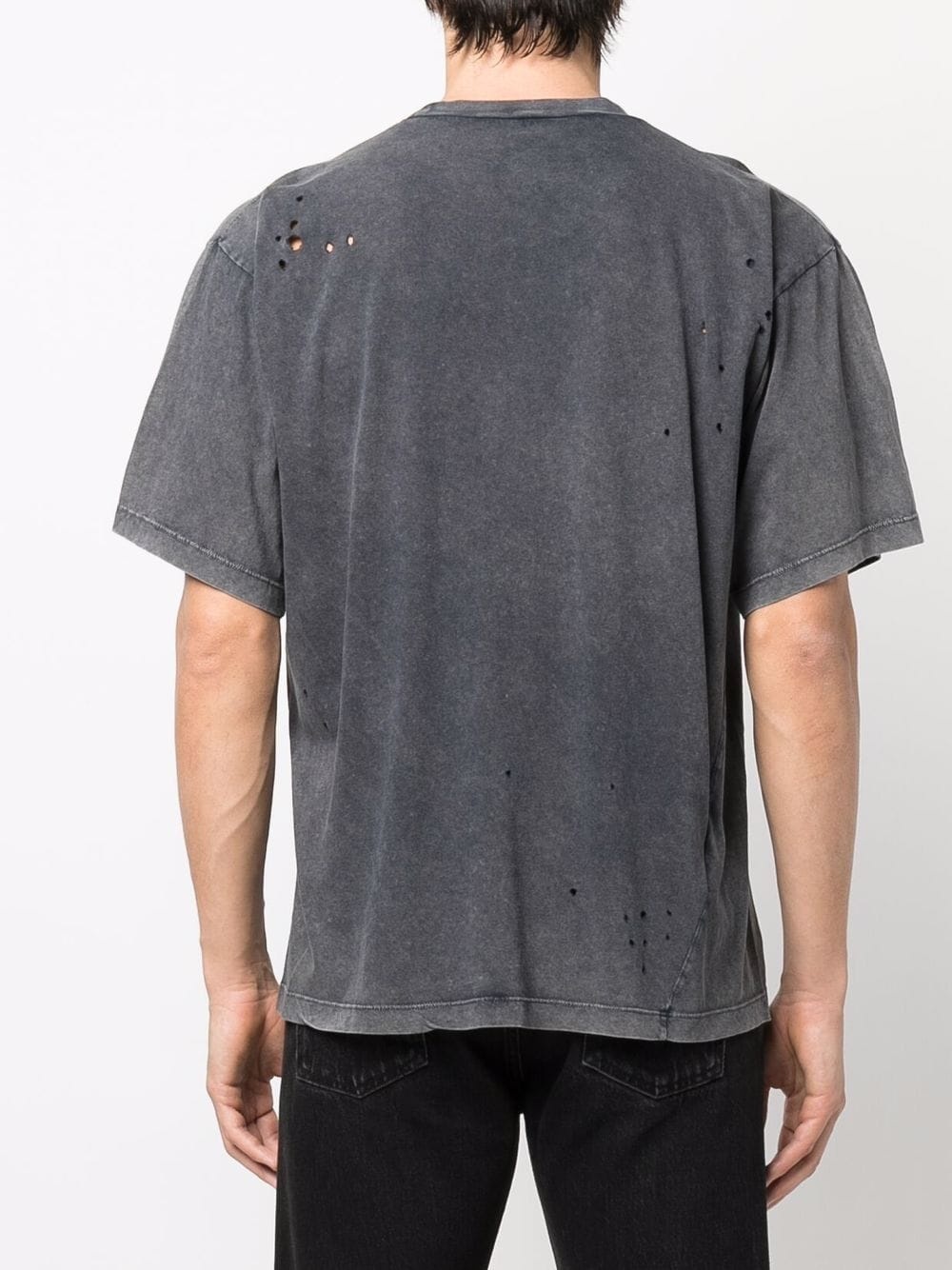 distressed-finish graphic T-shirt - 4