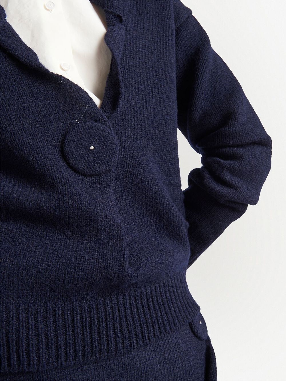 cashmere V-neck jumper - 4