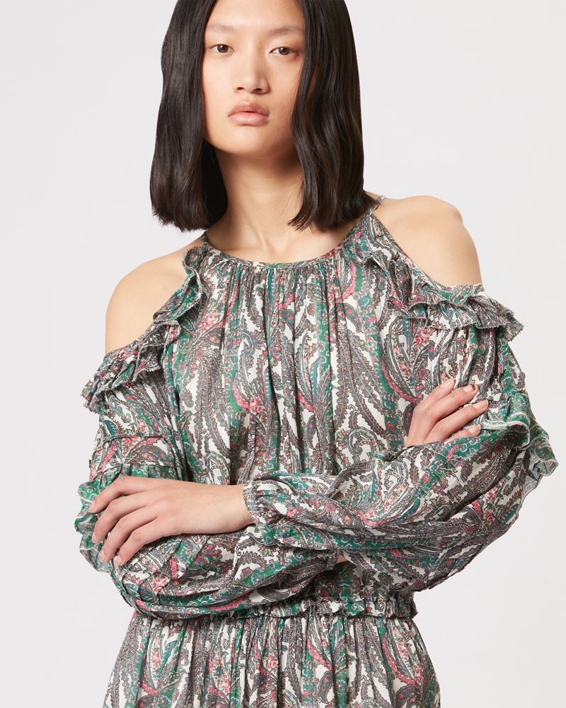 GABINIA PRINTED COTTON DRESS - 3