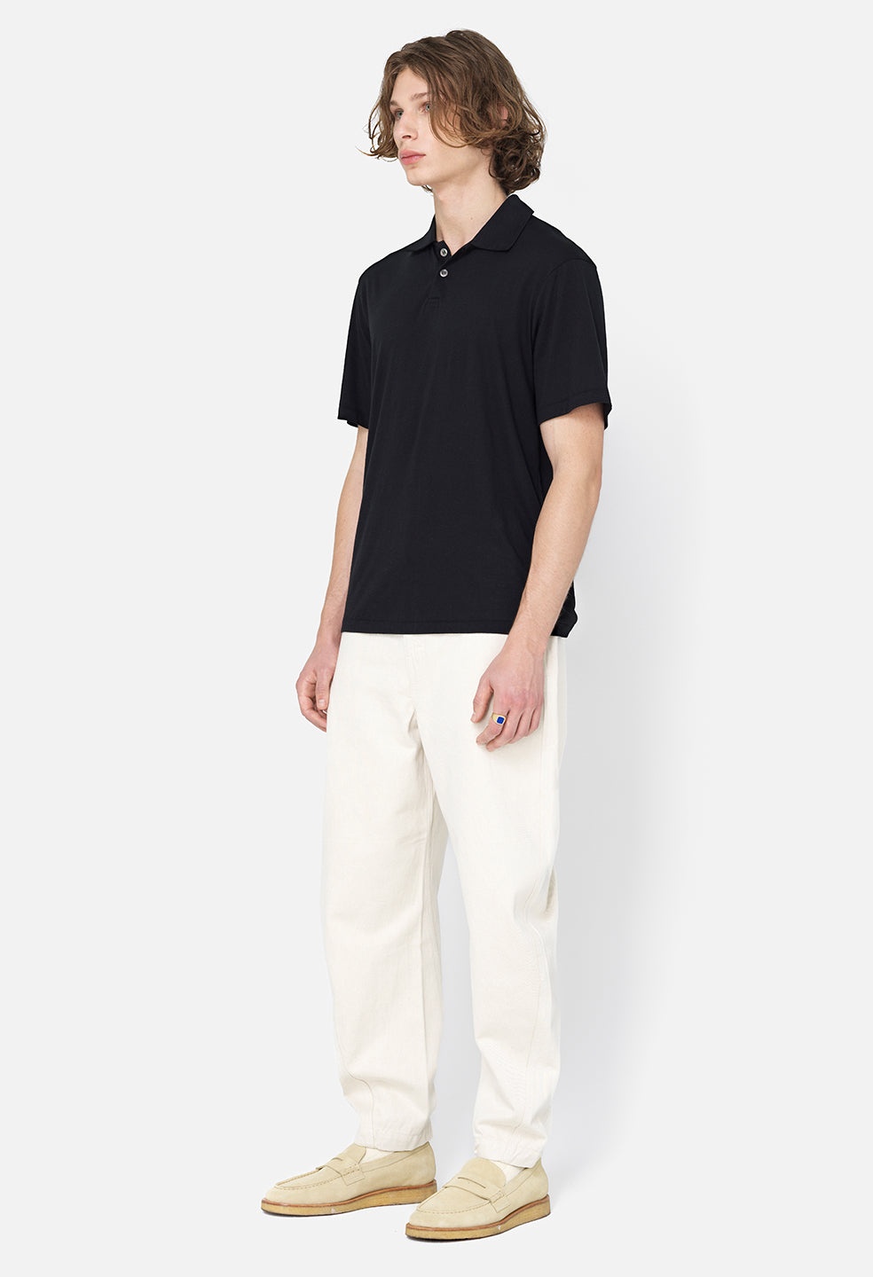 COTTON CASHMERE POLO - 4