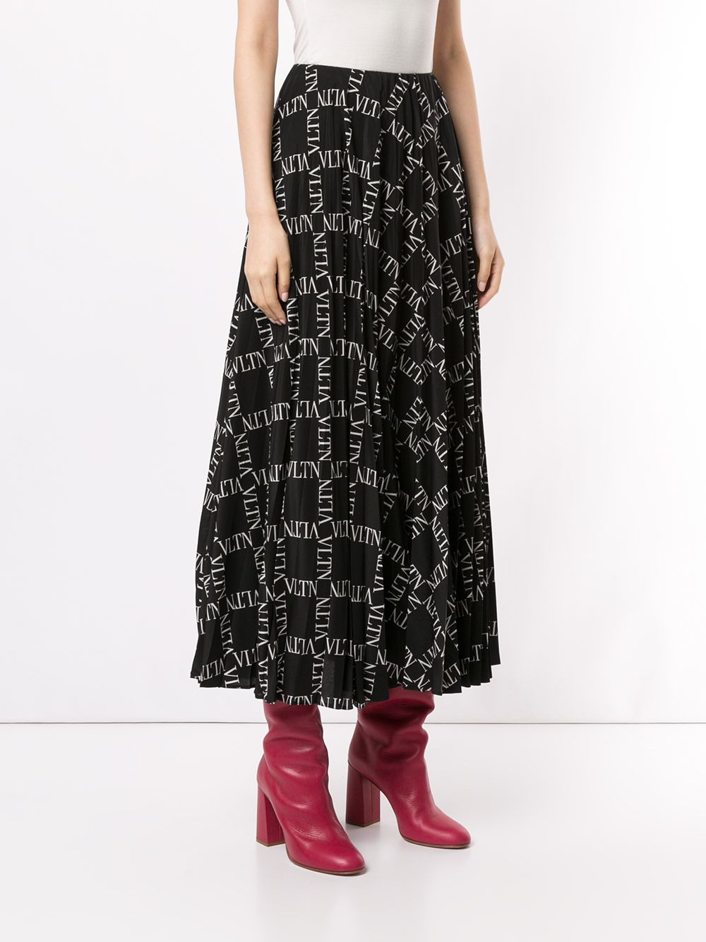 VLTN print skirt - 3