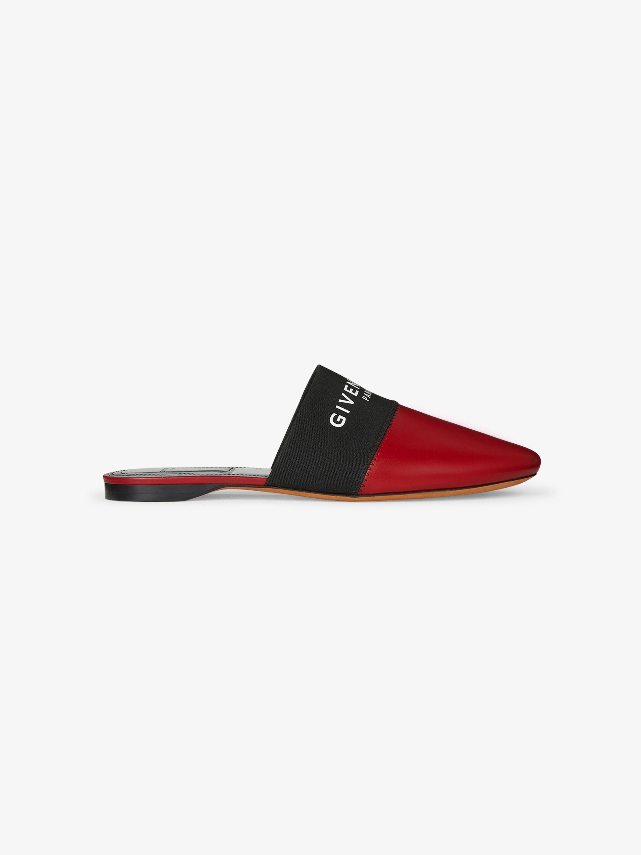 GIVENCHY PARIS flat mules in leather - 1