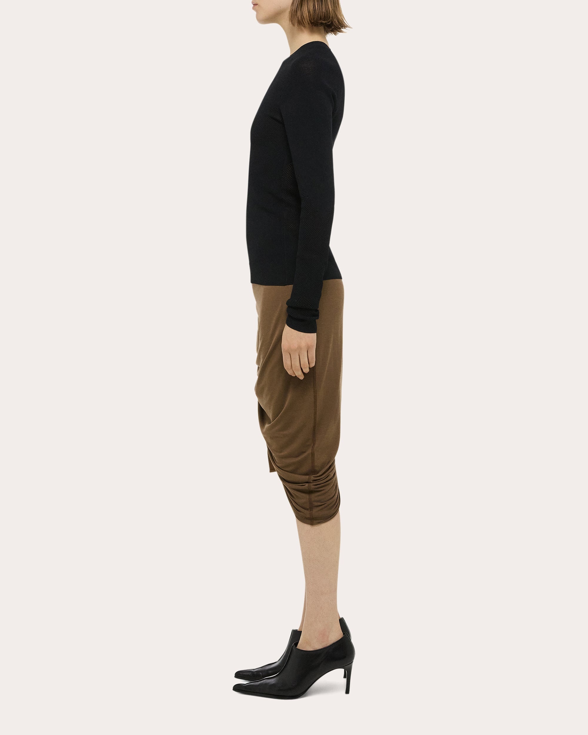 Mesh-Panel Long-Sleeve Sport Top - 3