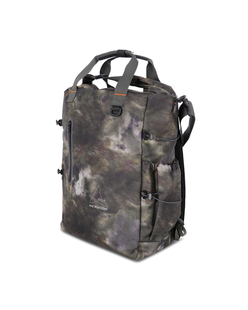 ROA x and wander 2Way Tote Bag Camouflage 3