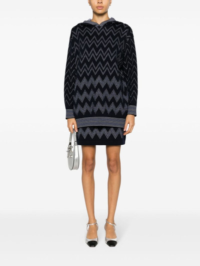 Missoni zigzag-pattern metallic-threading mini skirt outlook