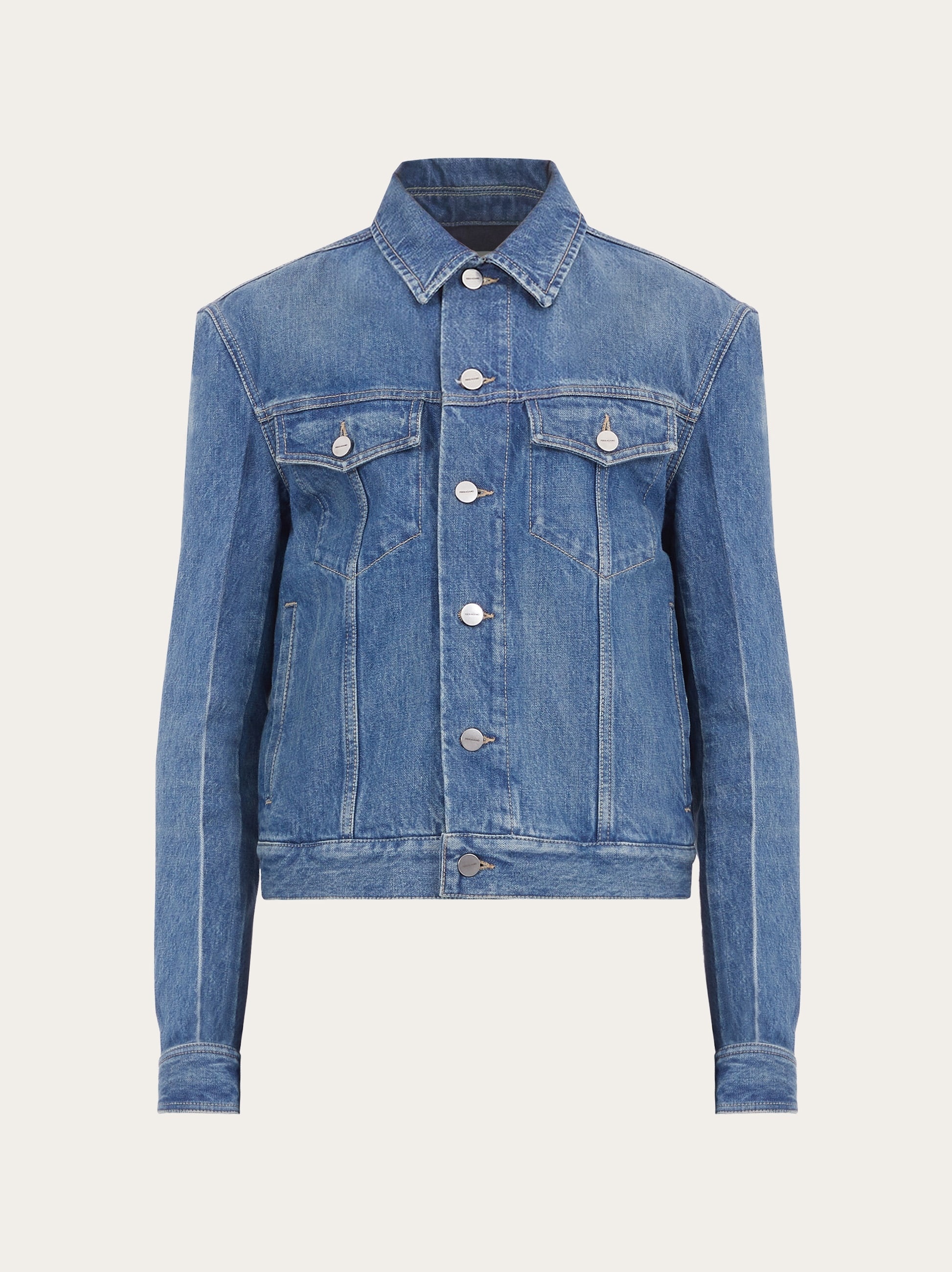 Washed denim jacket - 1