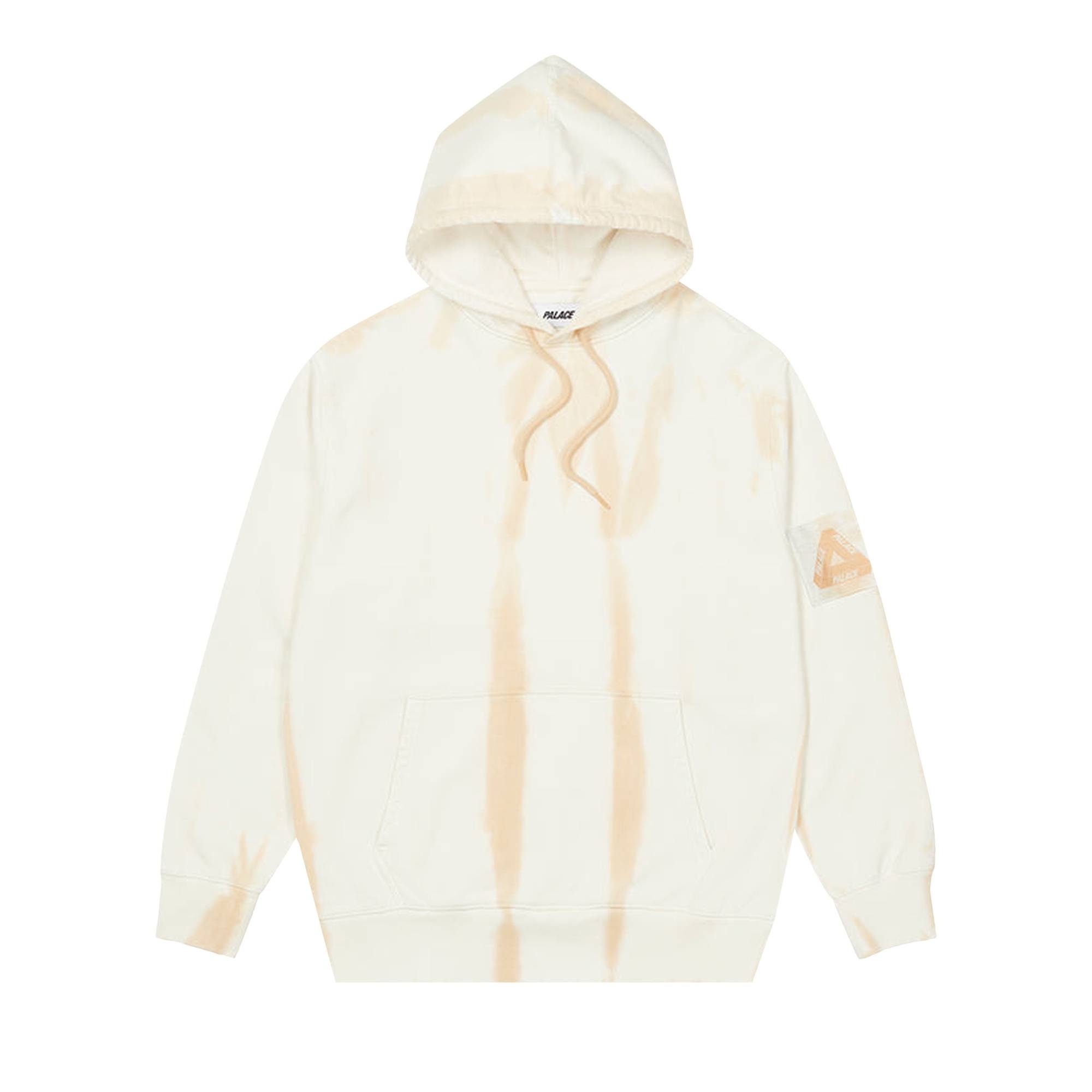 Palace Zebra Tie Dye Hood 'Sand' - 1