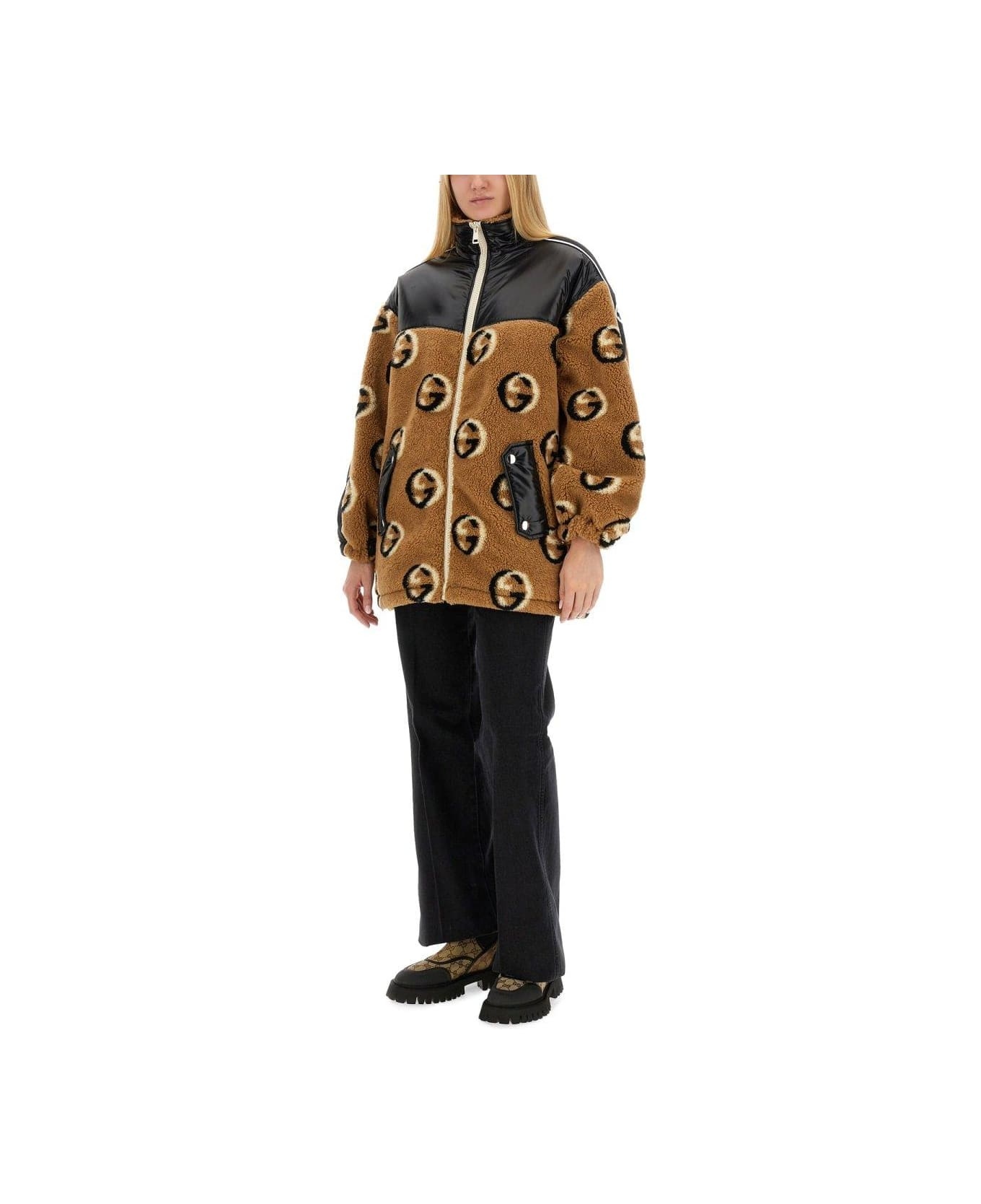 Fleece Jacquard Zipper Jacket - 3