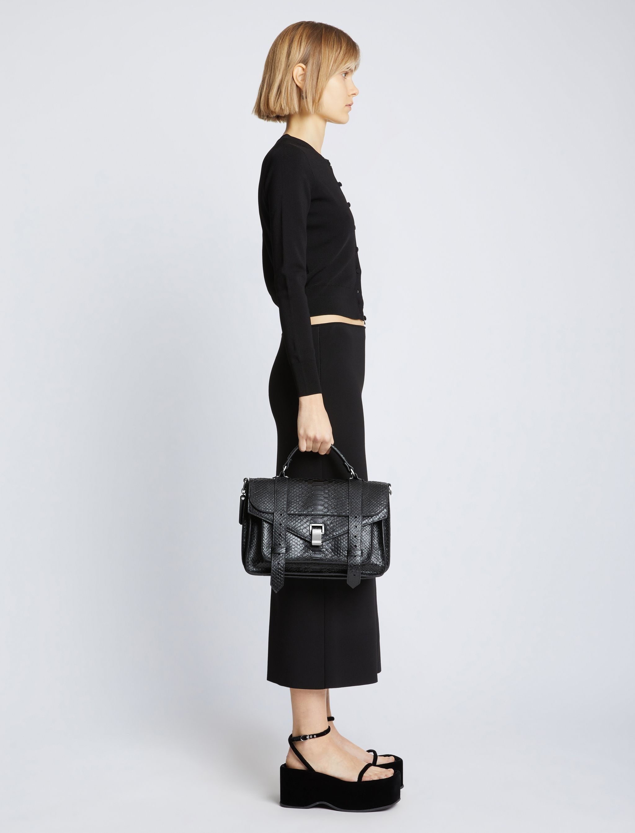 Carved Python PS1 Medium Bag - 3