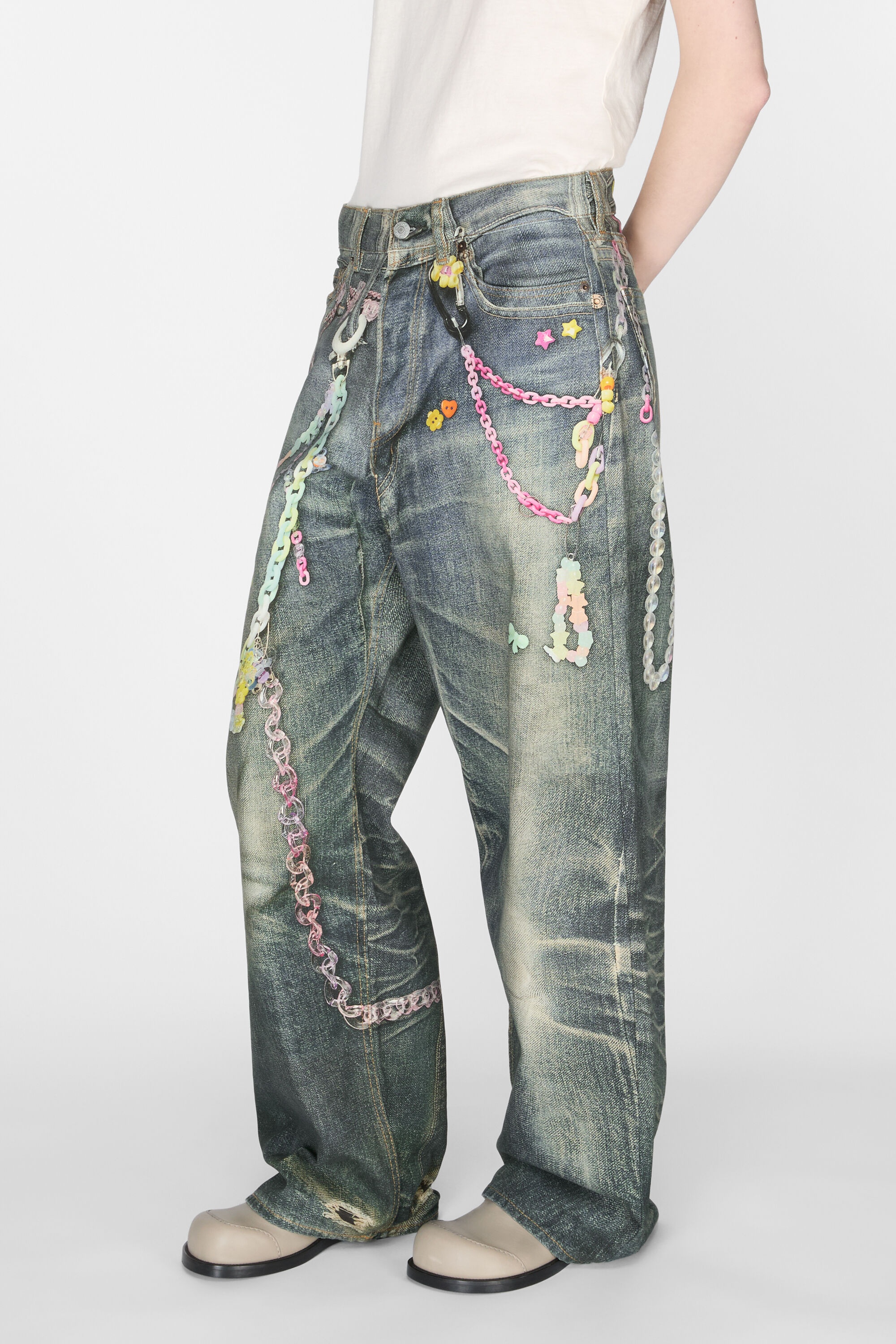 Baggy fit jeans - 1981F - Mid Blue - 4