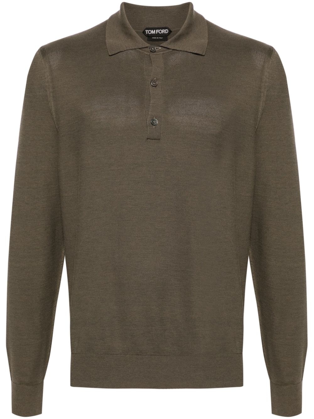 long-sleeve piquÃ© polo shirt - 1