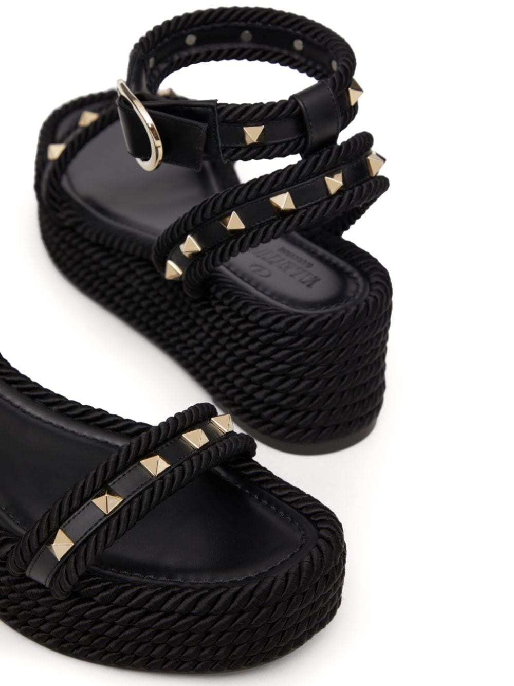 Rockstud 45mm wedge sandals - 5