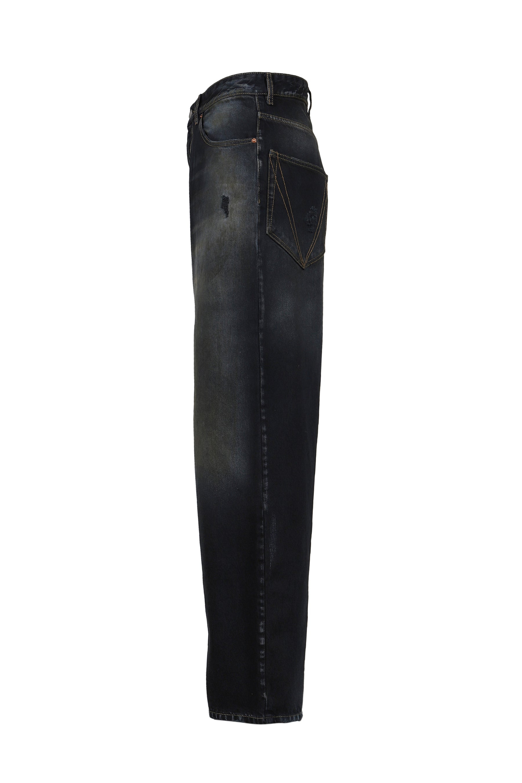 DISTRESSED BAGGY JEANS / BLKOUT - 7