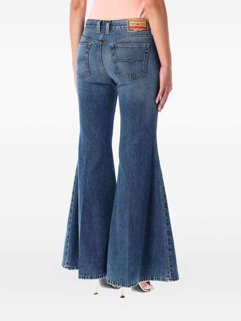 Diesel 1970 d-bleess flared cotton jeans outlook