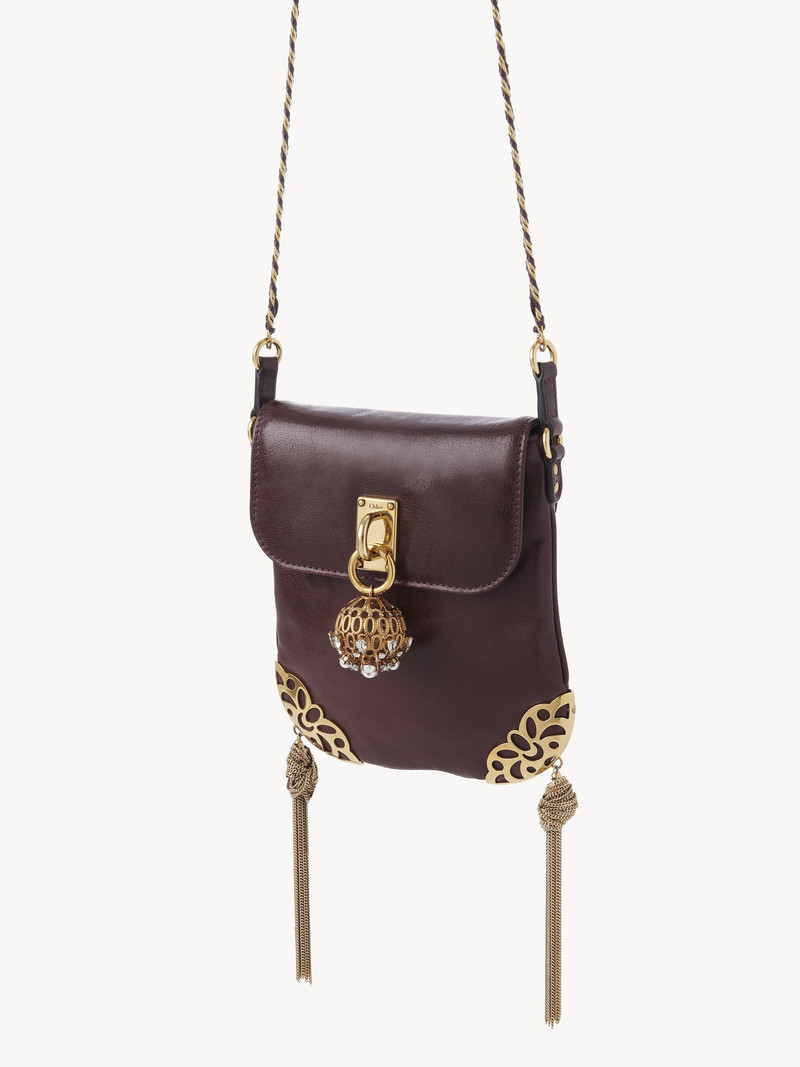 CHÂTEAU TREASURES CHAIN FLAP BAG IN GRAINED LEATHER 3